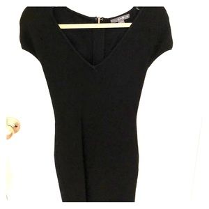 Black knit dress